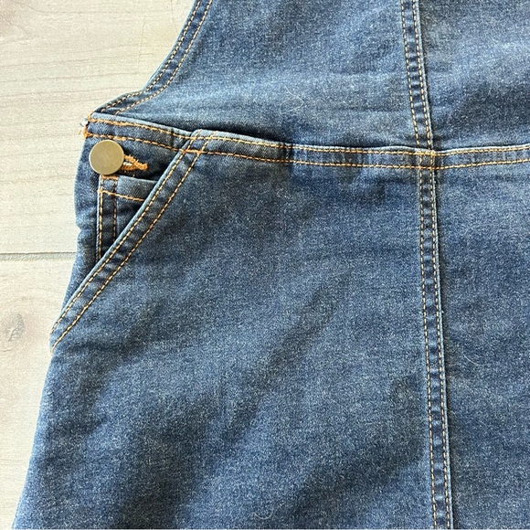 Hanna Andersson Blue Denim Kids Overall Dress - Picture 3 of 4